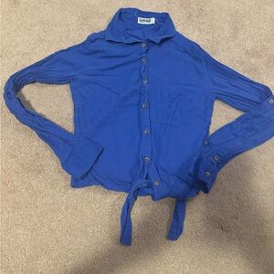 2 for $10 Garage Royal Blue button up top size xs